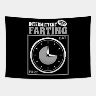 Funny Diet Fart Fad Intermittent Fasting Funny Farting Poster Parody Tapestry