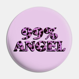 99% angel (leopard print) Pin