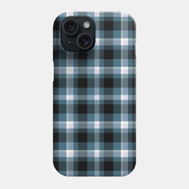 Blue Plaid Phone Case by JerryWLambert