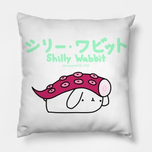 [Shilly Wabbit] Baby Lop Bunny Rabbit Dressing Up As A Tako Nigiri Sushi Pillow