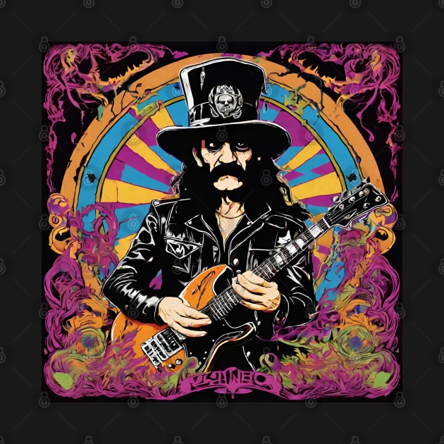 Guitar Lemmy Art by Klau