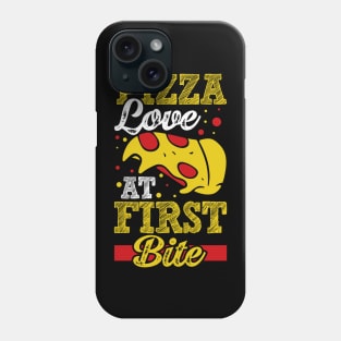 Pizza Love at First Bite Phone Case