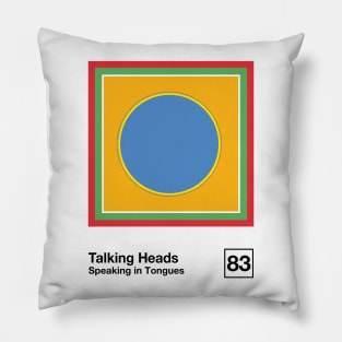 Speaking In Tongues / Minimalist Style Graphic Artwork Design Pillow