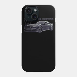 dark horse Mustang GT 5.0L V8 coyote engine Performance Car s650 Phone Case