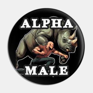 Alpha Male: Rhino Pin