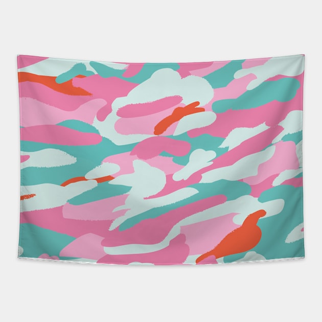 Cute color abstract Tapestry by mariletsart