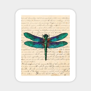 Vintage Dragonfly Magnet