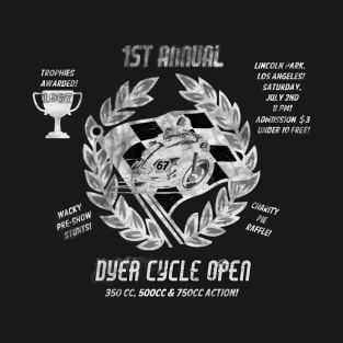 Dyer Cycle Open - in whtie T-Shirt