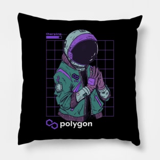 polygon Matic Crypto Matic coin Crytopcurrency Pillow