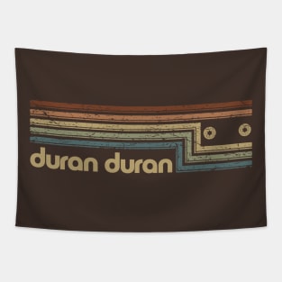 Duran Duran Cassette Stripes Tapestry