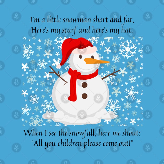 I am a little snowman short and fat nursery rhyme by firstsapling@gmail.com