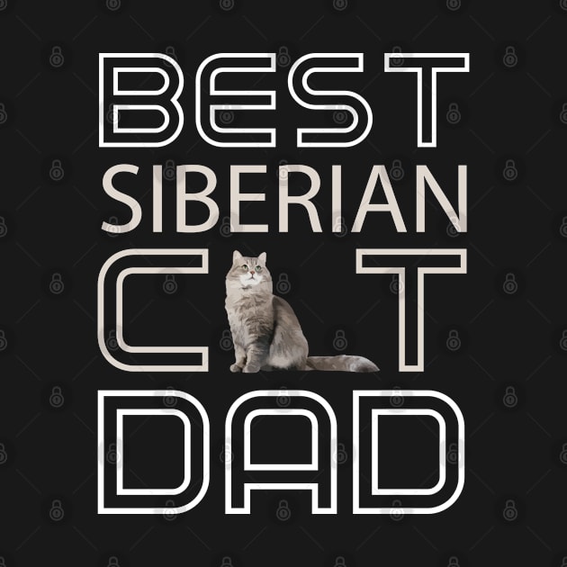 Best Siberian Cat Dad by AmazighmanDesigns