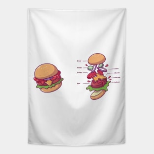 Burger ingredients Tapestry