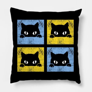 A cute black cat Pillow