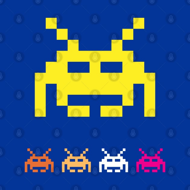 1 bit retro game alien by G4M3RS