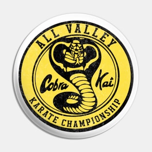 Cobra Kai - All Valley Karate Championship - vintage logo Pin