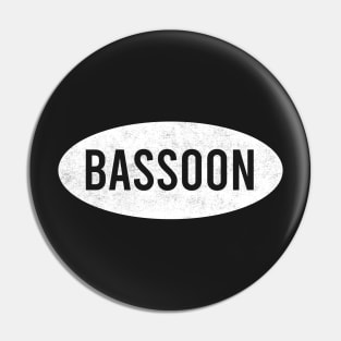 Funny Bassoon Player Design Pin