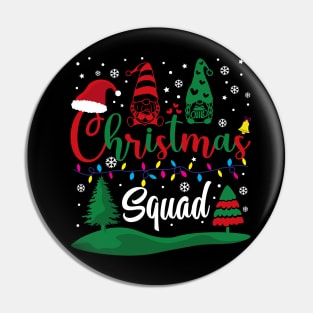 Christmas Squad Funny Shirt, Team Santa And Gnome Group Family Matching Christmas T-Shirt Pin