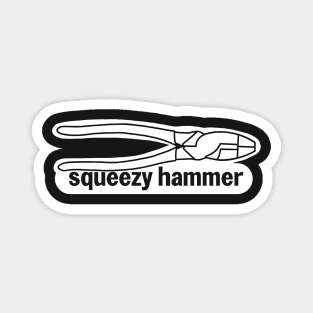 Funny Electrician Squeezy Hammer Magnet