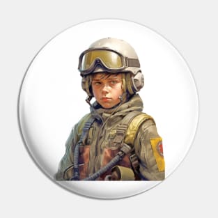 Innocent Valor: The Courageous Journey of a Young Soldier Pin