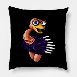 Ozzie the ostrich of willy's wonderland Pillow