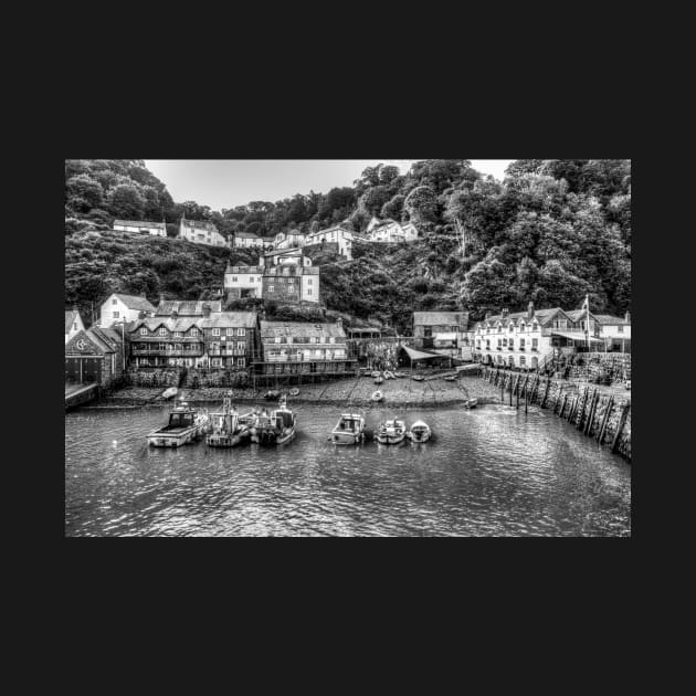 Clovelly Harbor, North Devon, England, Black And White by tommysphotos