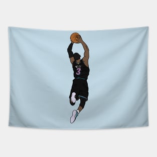 Dwyane Wade Black Miami Vice Tapestry