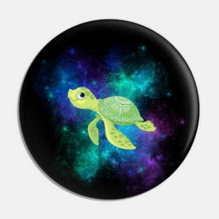 Galaxy Space Sea Turtle Pin