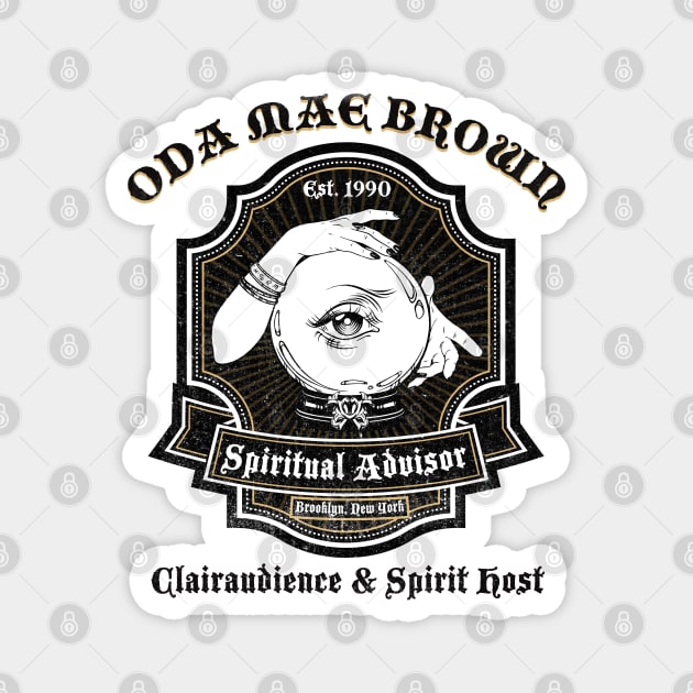 Oda Mae Brown Ghost Magnet by Alema Art