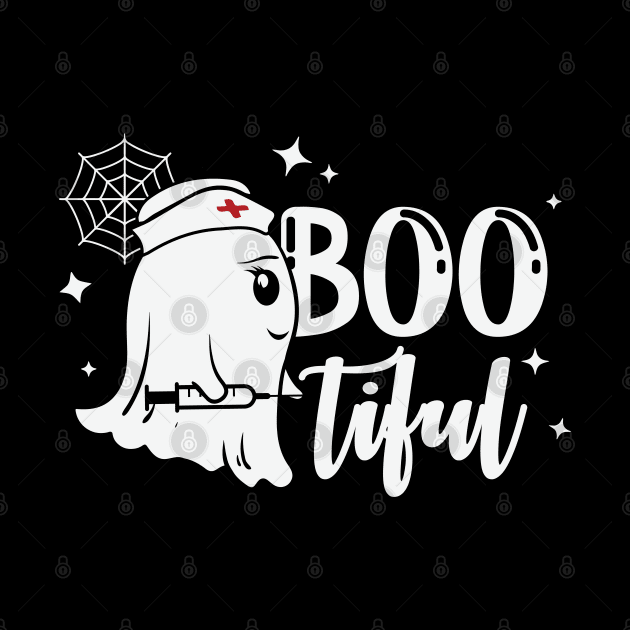 Bootiful Ghost Nurse Halloween Gift by BadDesignCo