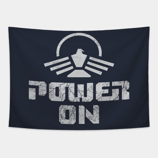 Captain Power - POWER ON! Tapestry by DeepSpaceDives