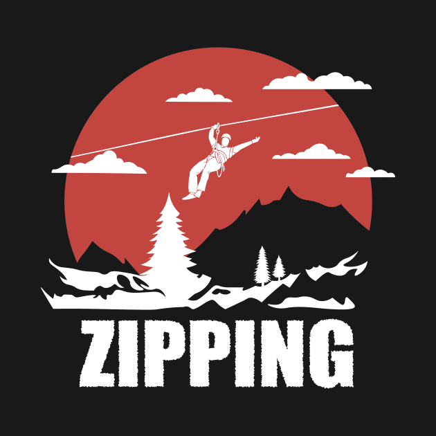 Zipline Adventure Ziplining Ziplines Gift by GrafiqueDynasty