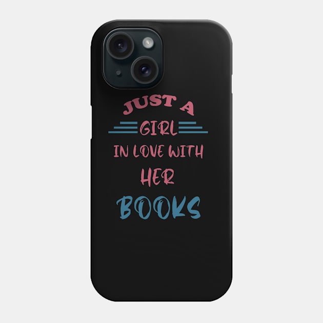 Just a girl in love with her books Phone Case by SCOTT CHIPMAND