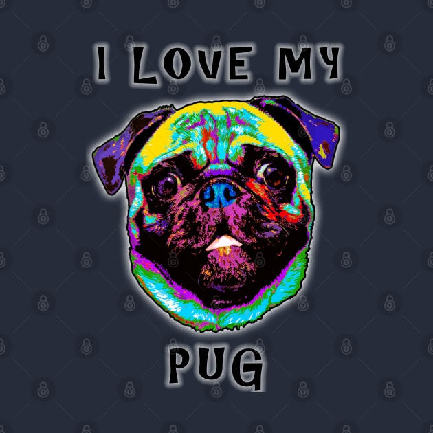 I Love My Pug by marengo