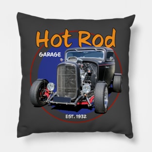 Hot Rod Garage Pillow