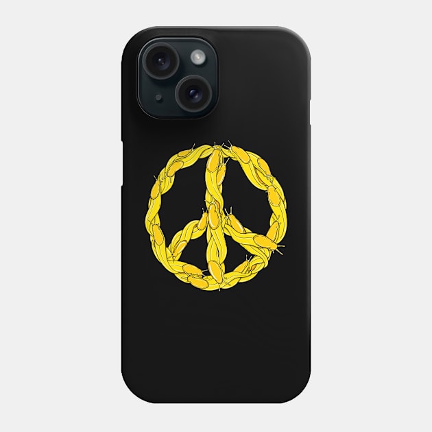 Banana Slug Peace Sign Phone Case by CattGDesigns