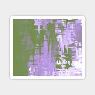 Genderqueer Pride Rough Crisscross Paint Magnet