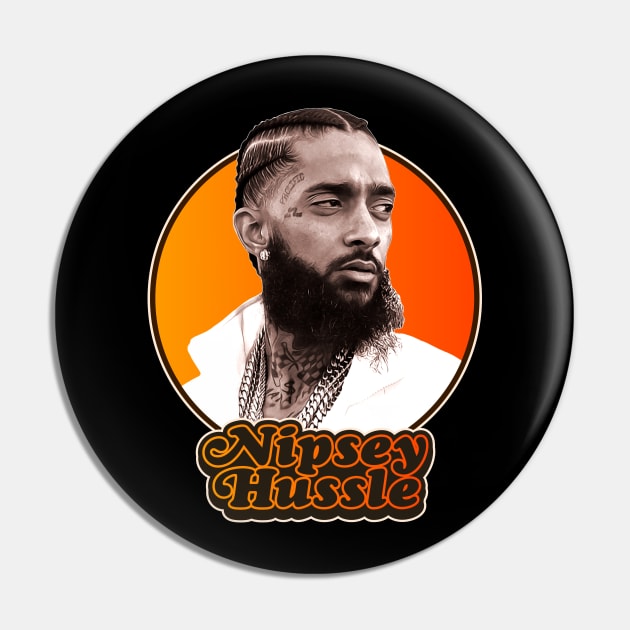 Retro Nipsey Hussle Tribute Pin by darklordpug