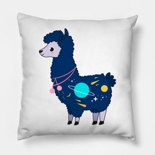 Kawaii Galaxy Alpaca Pillow