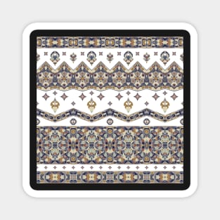 Ethnic patterns in oriental style. Magnet