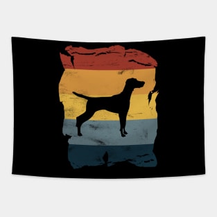 Hungarian Vizsla Distressed Vintage Retro Silhouette Tapestry