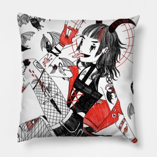 Devil's Little Girl Pillow