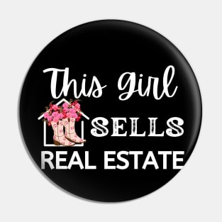 This Girl Sells Real Estate Pin