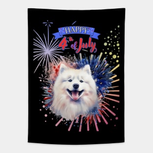 Samoyed: Happy 4th of July Tapestry