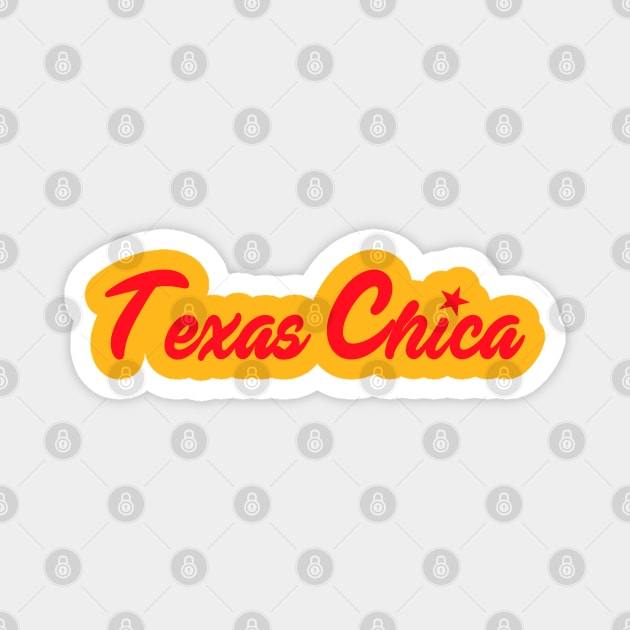 texas chica Magnet by benyamine