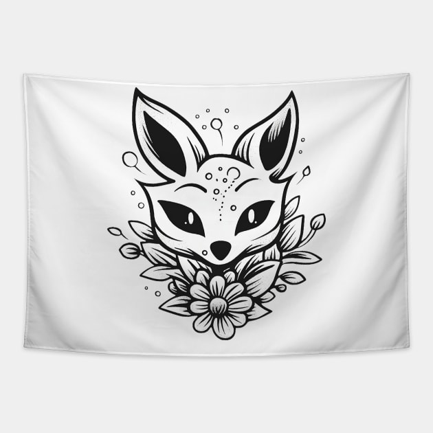 Foxflowers Tapestry by stkUA