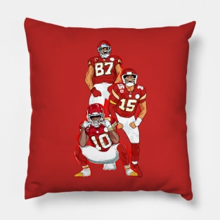 kc chiefs fans - RED Pillow