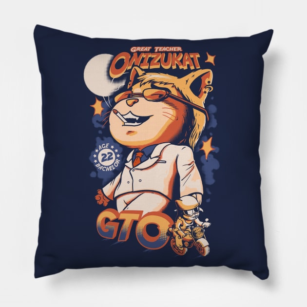 Great Teacher Onizukat 2 Pillow by wehkid