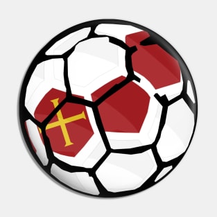 Bailiwick of Guernsey Football Country Flag Pin