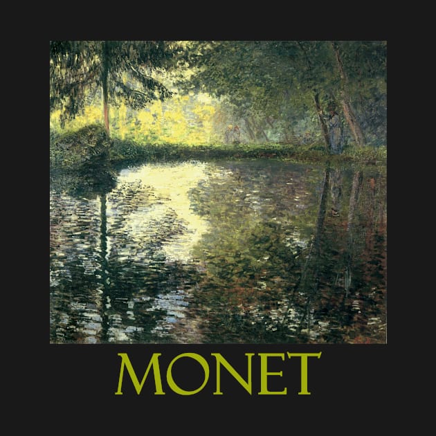 The Pond at Montgeron by Claude Monet by Naves